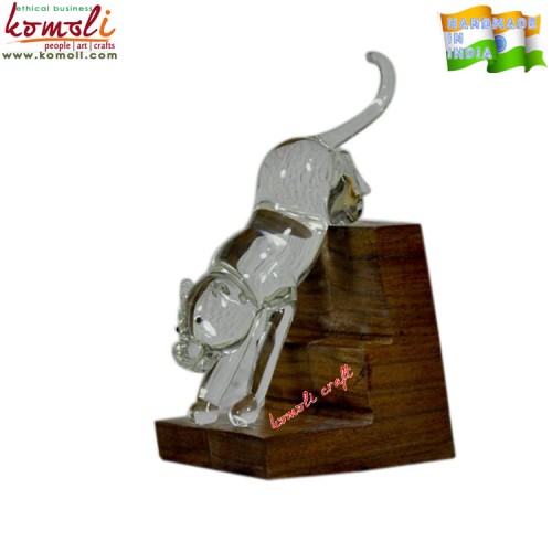 glass panther statue